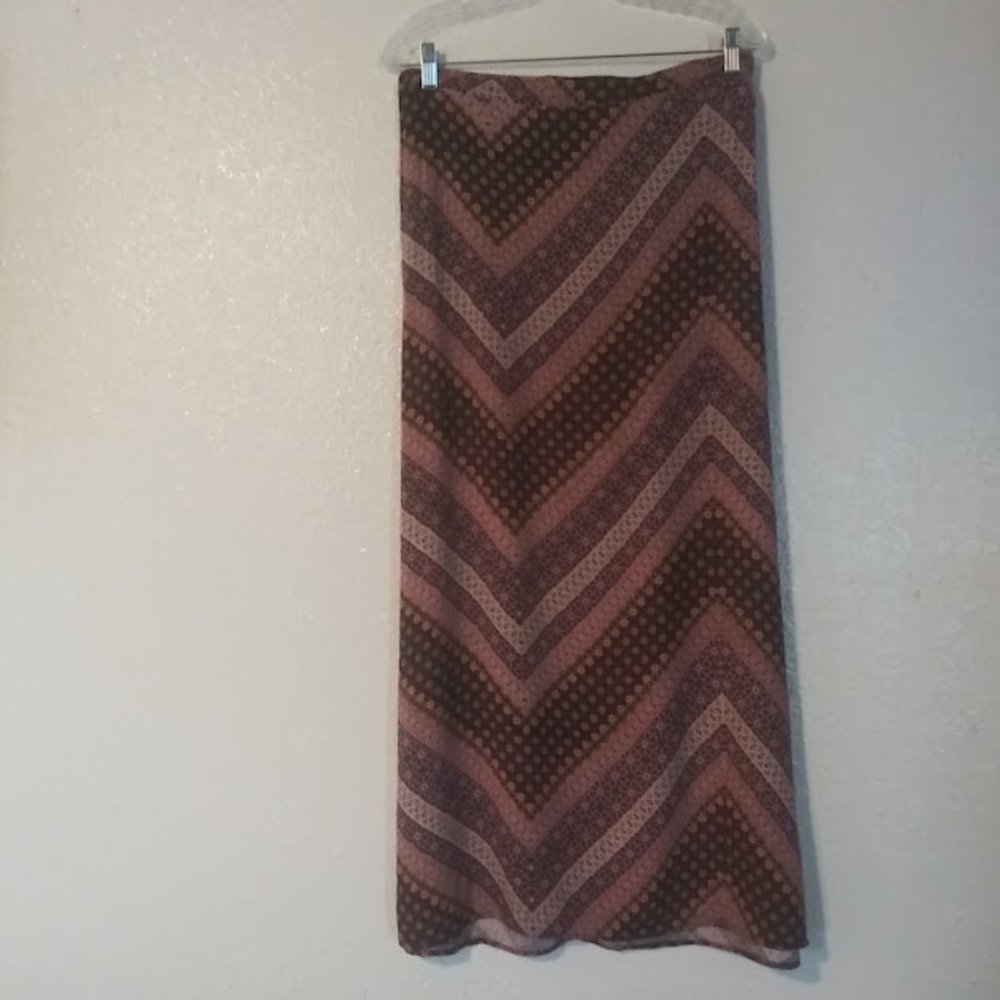 Friday Los Angeles women's size XL purple, pink multicolored maxi skirt